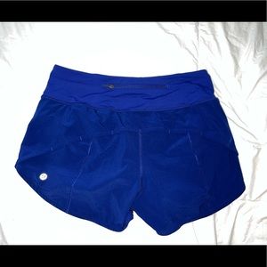 Lululemon 4” Speed Up short cerulean blue